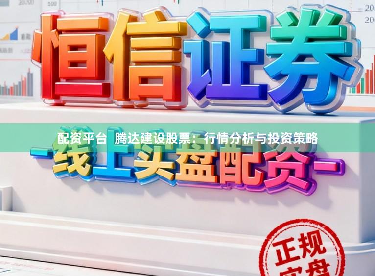 配资平台 腾达建设股票:行情分析与投资策略