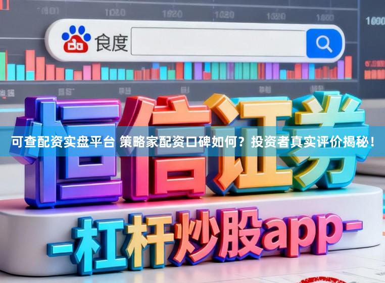 可查配资实盘平台 策略家配资口碑如何？投资者真实评价揭秘！